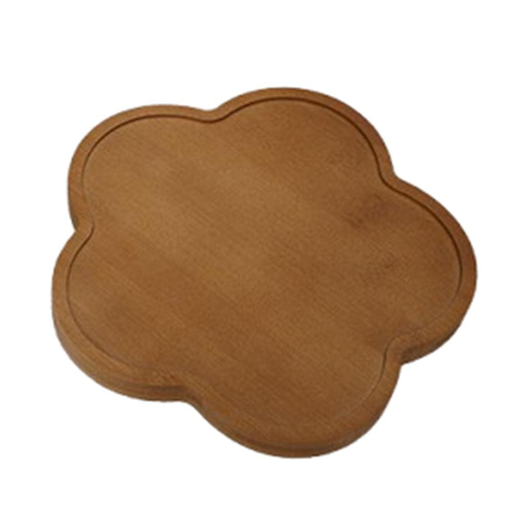 

Vintage Dessert Tall Tray Wood Kitchen Coaster Creative Storage Tray Photo Props Decor S-Flat Style