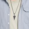Retro Viking Rune Spear Arrow Crow Pendant Nordic Totem Raven Stainless Steel Necklace