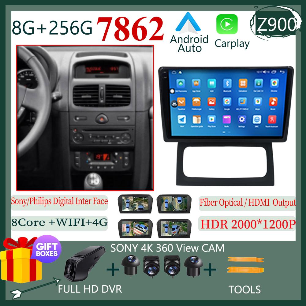 Car Radio For Renault Clio 2 BB CB 2001 - 2012 Stereo Multimedia Video Player Wireless Carplay GPS Navigation Android Auto