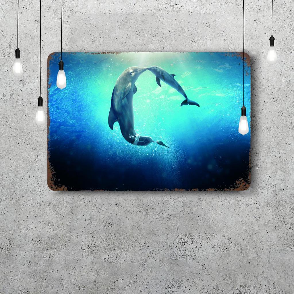 Ocean Decor Vintage Metal Signs Tin Signs Captain Poster Decor for Bar Pub Club Man Cave Wall Decoration