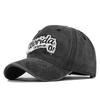 Retrostereo F'lorida Embroidered Baseball Cap Patch Distressedstereoembroider Peaked Cap Sunshade