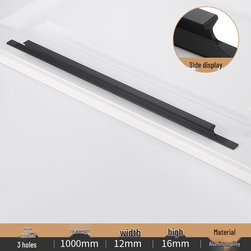 Moderne gold-schwarze Aluminiumlegierung Schrankgriff für Küche, Schublade, Kleiderschrank