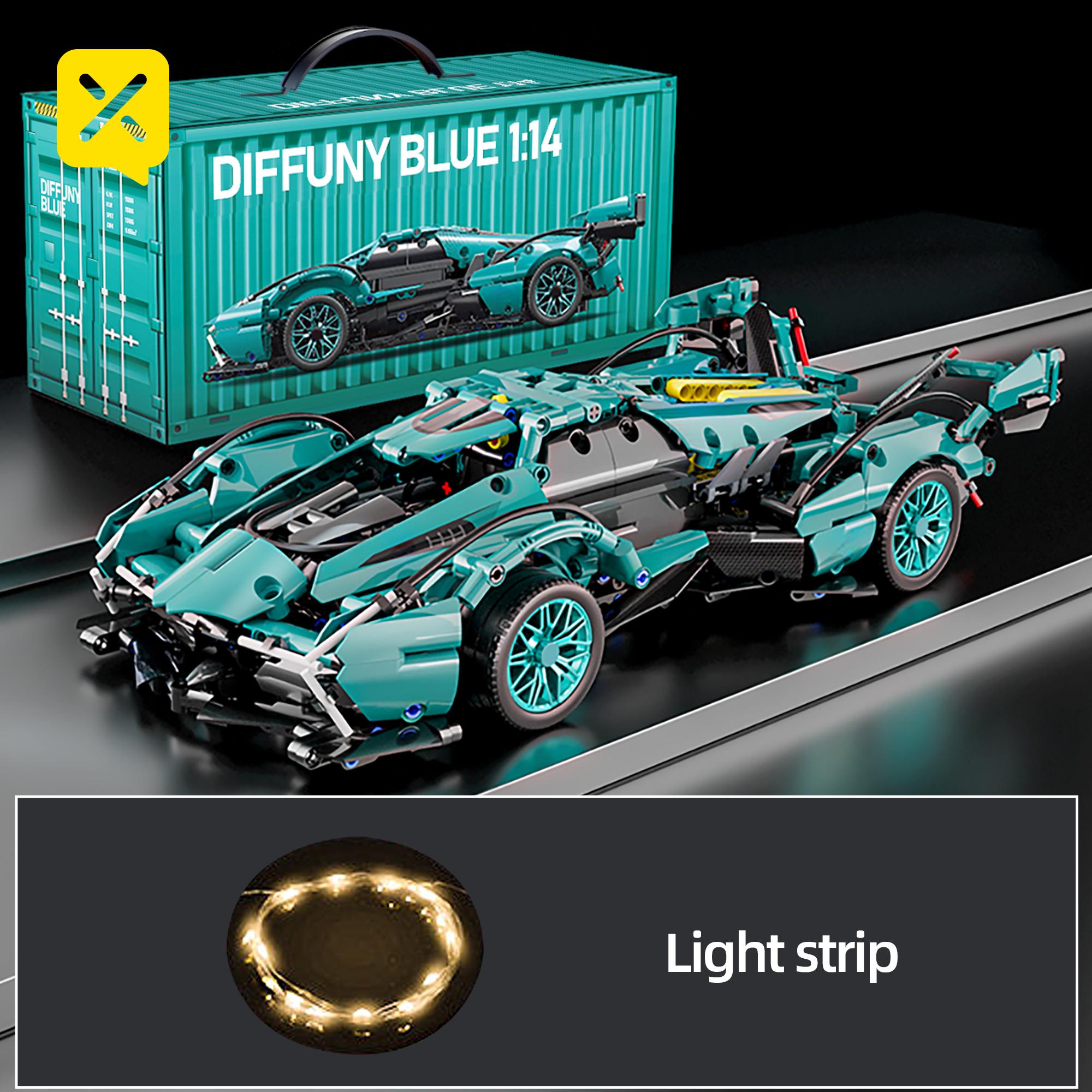 

981PCS Sports Car Building Blocks Toys Boys or Adults Kits 1:14 Scale Car Model Building Set Toys Christmas Halloween Gifts