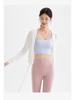 Women's Autumn/Winter 2023 Thin Fleece Long Sleeve Yoga Suit with Breathable Sports Cover-Up.