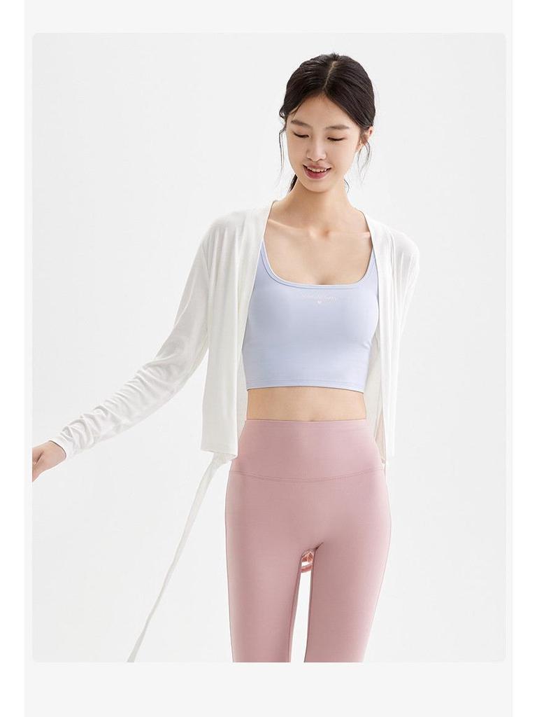 Traje de Yoga Fino de Forro Polar de Manga Larga para Mujer Otoño/Invierno 2023 con Cobertura Deportiva Transpirable.