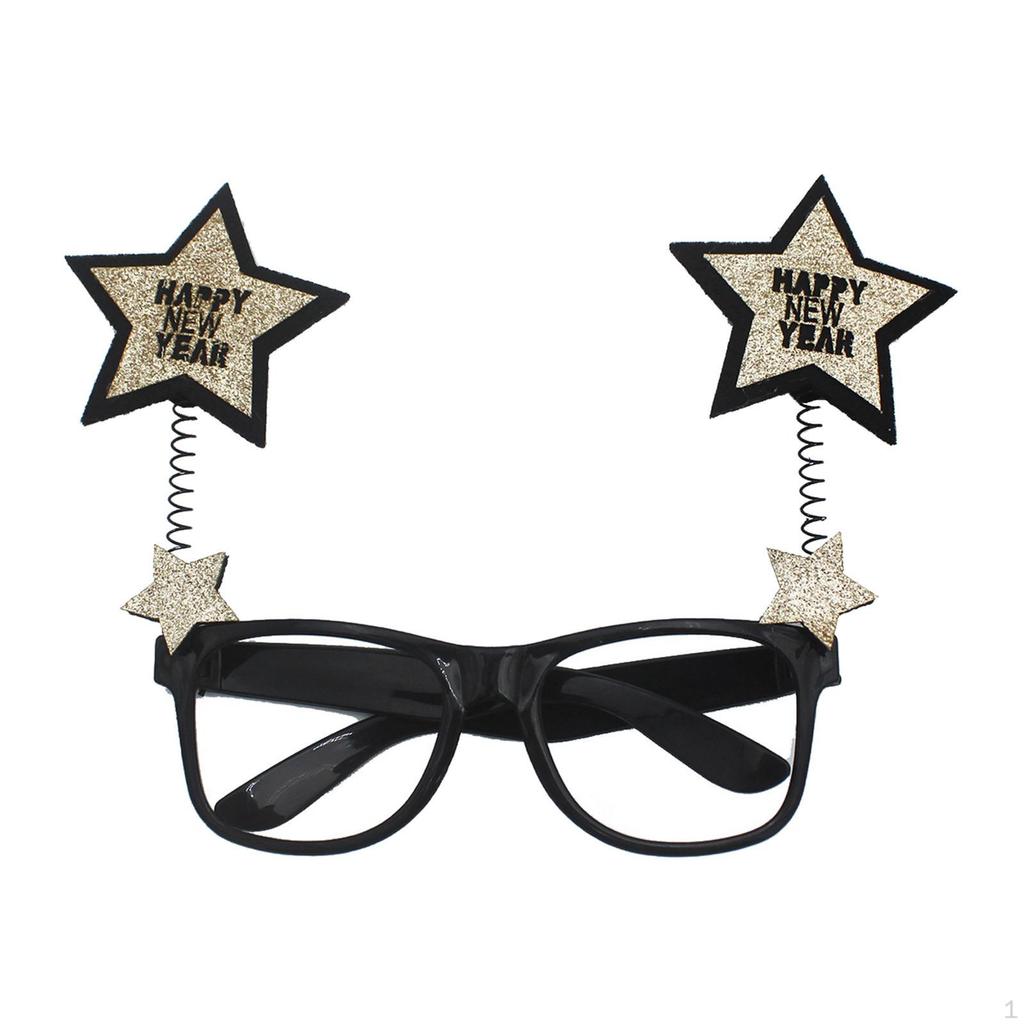 Year Glasses Frame Photo Prop Costume Accessory Booth Props for Festival Decor