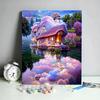 DIY Digital Oil Painting Kit Hand Paint By Numbers Acrylic Landscape Wall Art Birthday Gift