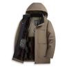 YUZHAOLIN Men's Fleece-lined Hooded Winter Jacket