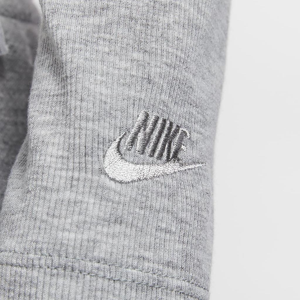 Nike Sportbekleidung Gerippter Pullover Mode Kurzarm T-Shirt Damen Tops Dunkelgrau Mischfarbe HV8728063