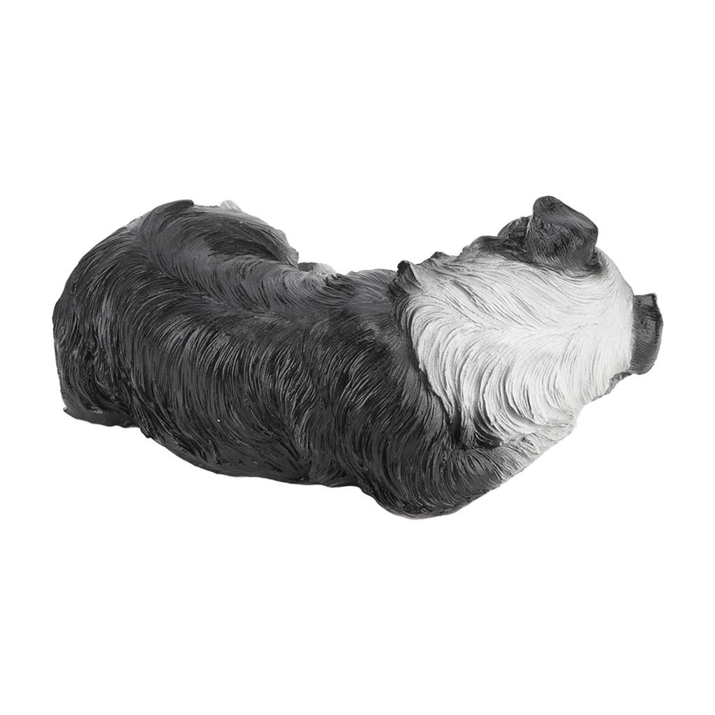 Puppy Beelden Sculpturen Synthetische Hars Waterdicht Border Collie Beeld Ornament voor Tuin
