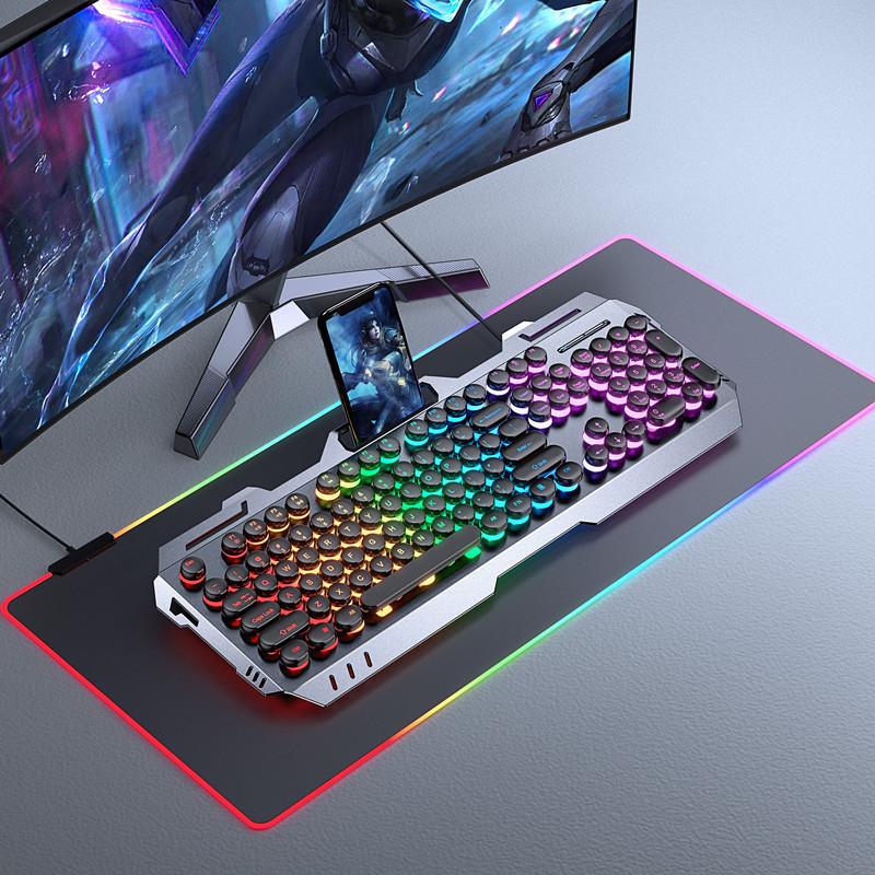 Gaming Keyboard & Mouse Set: True Mechanical Feel, with Headset & Extra Light Option