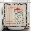 Korean Style Bathroom Shower Curtain Simple Bathtub Shower Curtain Polyester Waterproof Bathroom Partition Curtain With Hooks