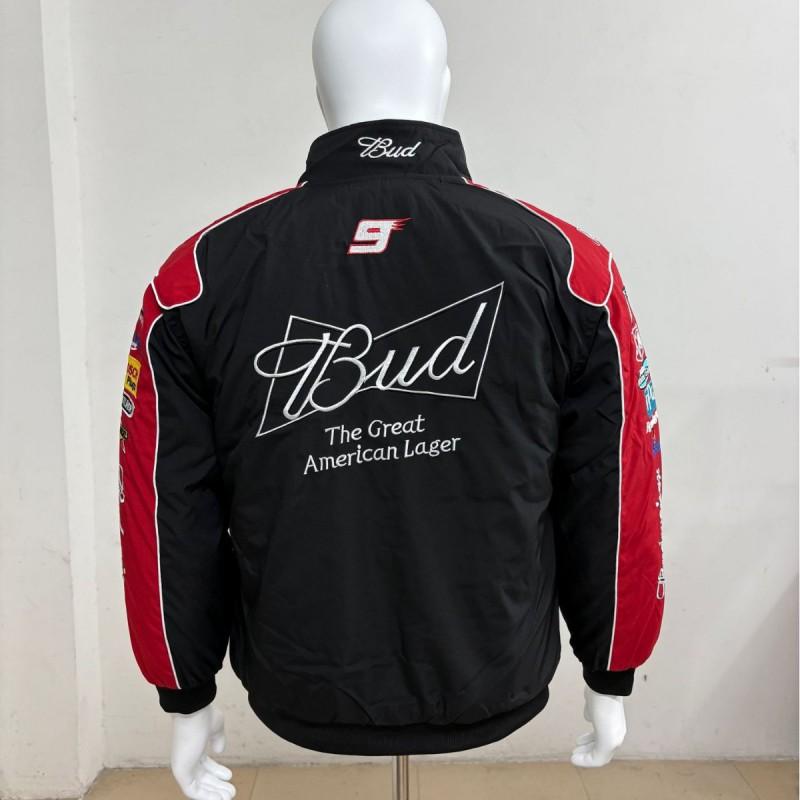 Budweiser Vyšívaná Cyklistická Bunda Pánská Dámská Sportovní Oblečení Lehké Těžké Možnosti