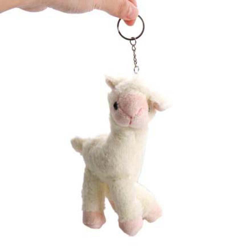 Handmade Backpack Accessory Sheep Key Ring Alpaca Keychain Animal Keyring Stuffed Toy Keychain