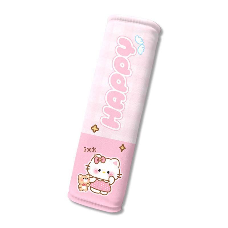 Cute Cartoon Kitty Seat Belt Cover - Anti-Choking Car Interior Protector