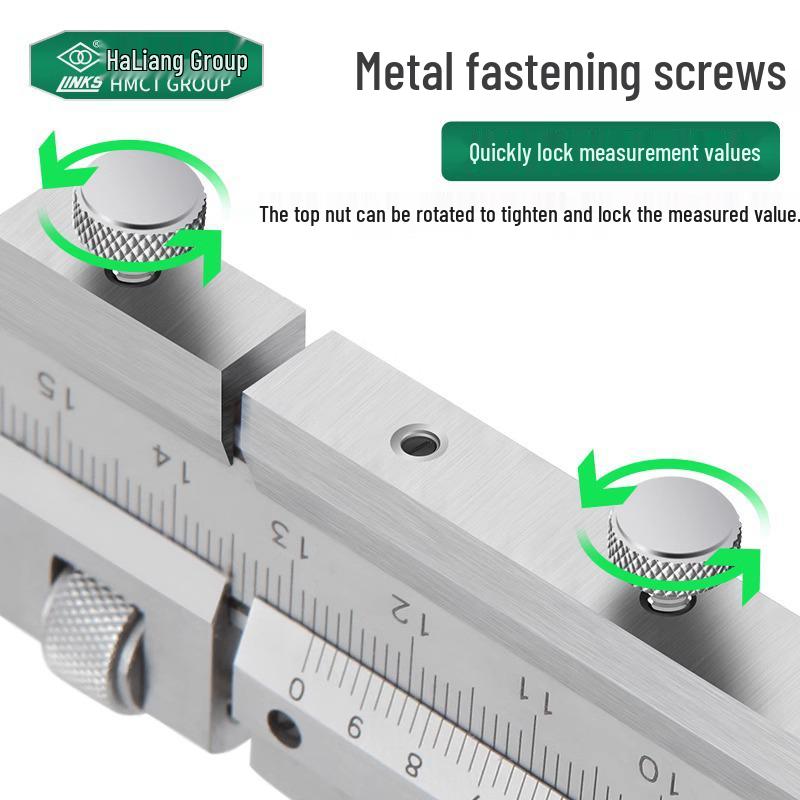 Ha Liang Vernier Caliper, Stainless Steel, 0-200/300/500 Mm Scriber, 0.02 Mm Precision