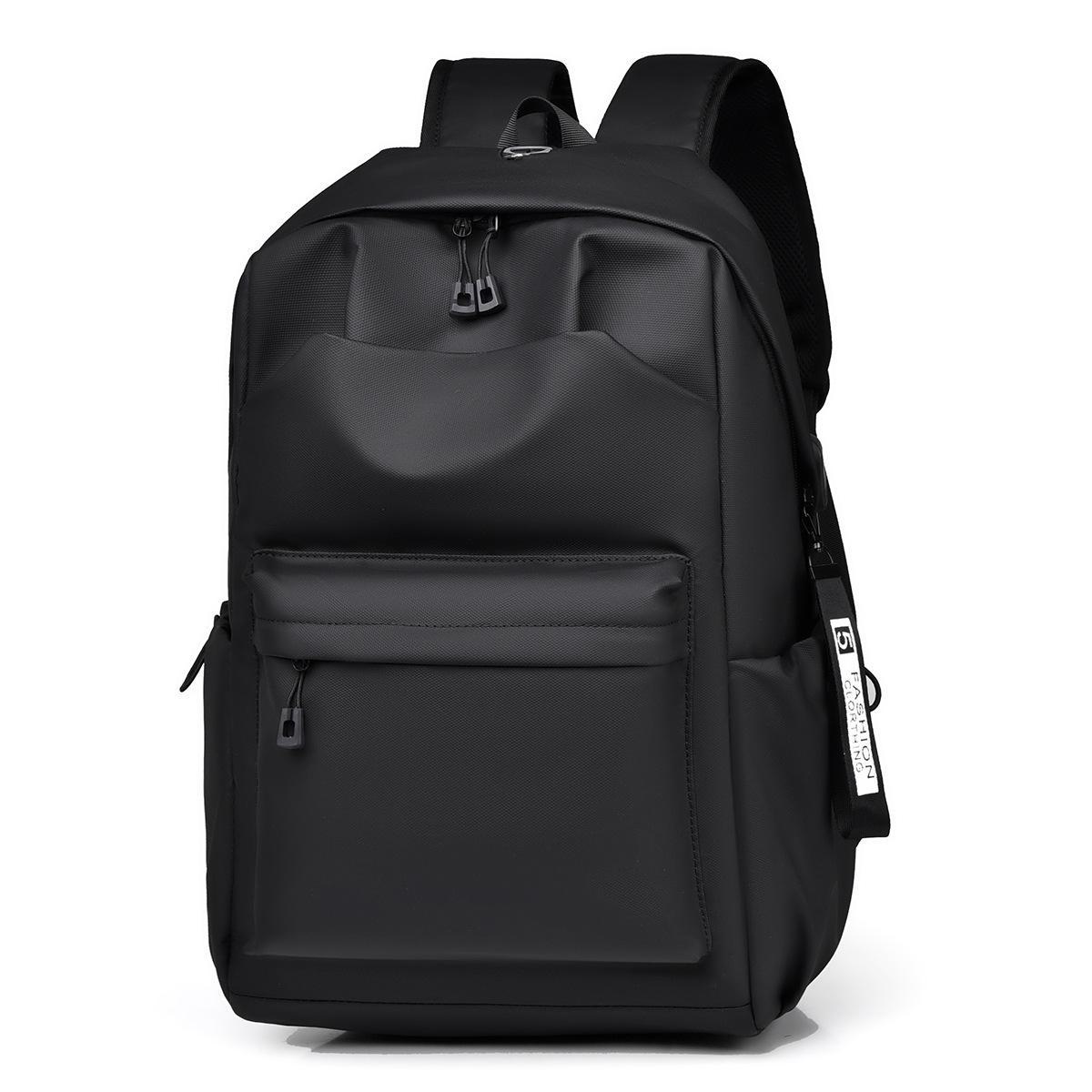 

Мужской стильный многофункциональный рюкзак большой вместимости для путешествий на открытом воздухе для студентов чёрный