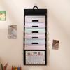 6-Pocket Hanging Folder Multi-Color Hanging File Organizer Removable Hanging Paper Organizer