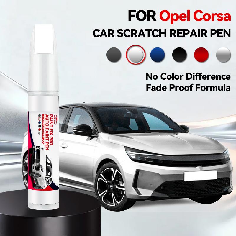 Fordons Exklusiv Användning Bilfärg Reparationspenna För 1982-2025 OPEL CORSA Lackreparationspenna för repor Tillbehör Svart Röd Vit Silver