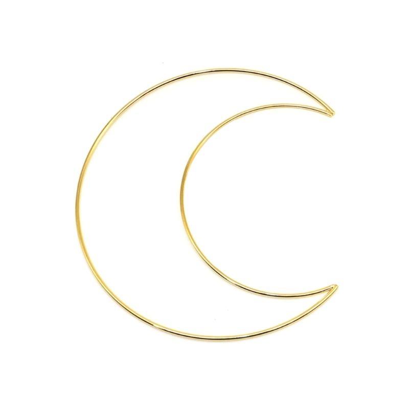 Metall-Makramee-Mond-Reifen für Traumfänger-Herstellung Makramee-Projekt DIY Bastelring