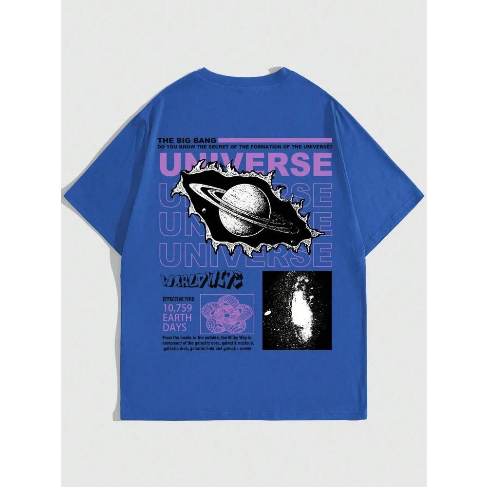 The Secret Of The Big Bang In The Universe Men T Shirts Summer Cotton T-Shirts Breathable Loose Clothes Hip Hop Street Tees