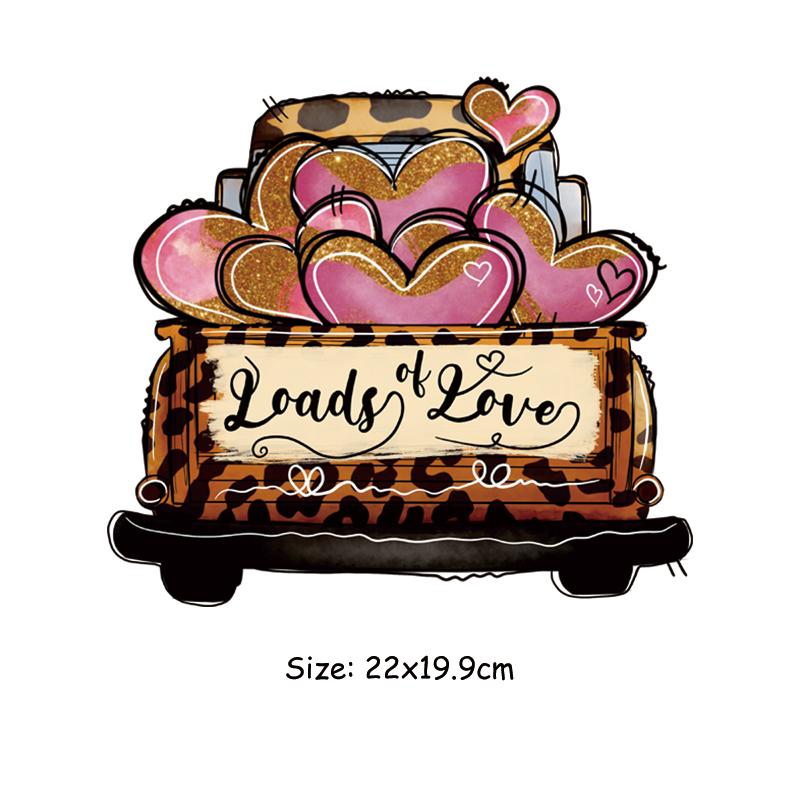 

Нашивка «Набор любви» для одежды, наклейки для одежды для мужчин и женщин, футболка, джинсы, нашивки, моющиеся теплопередающие железные нашивки 22x19.9cm