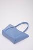 Women's Stylish and Useful Shoulder Bag Blue Shk80 Faux Leather Large Size Arm and Shoulder Bag with Front Pocket and Snap Makeup Bag L:26E:40W:8C