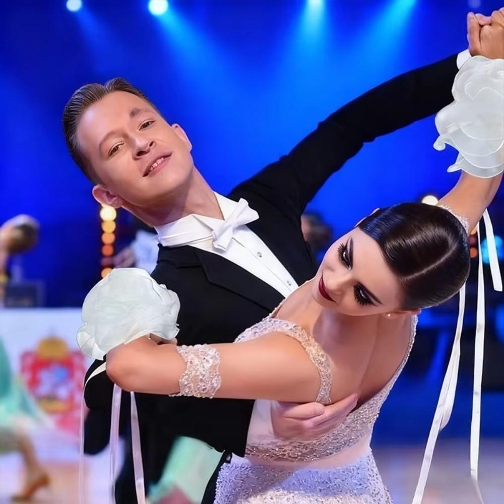 Hand Sleeve Dance Wrist Straps Stereo Flower Waltz Dance Accessories  Rumba Dance