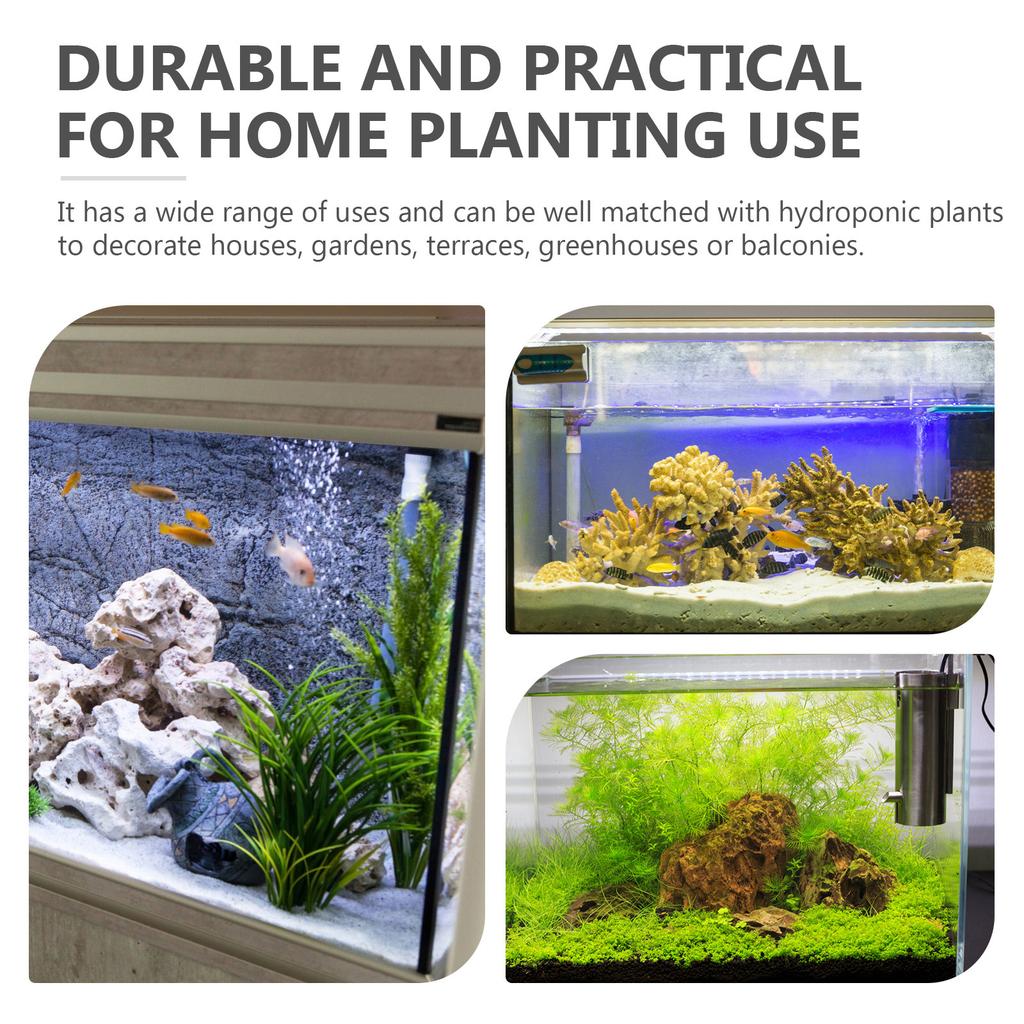 3Pcs Aquarium Plant Holder Plastic Hanging Fish Tank Pot Aquatic Plant Basket with Drainage Holes for Healthy Growth
