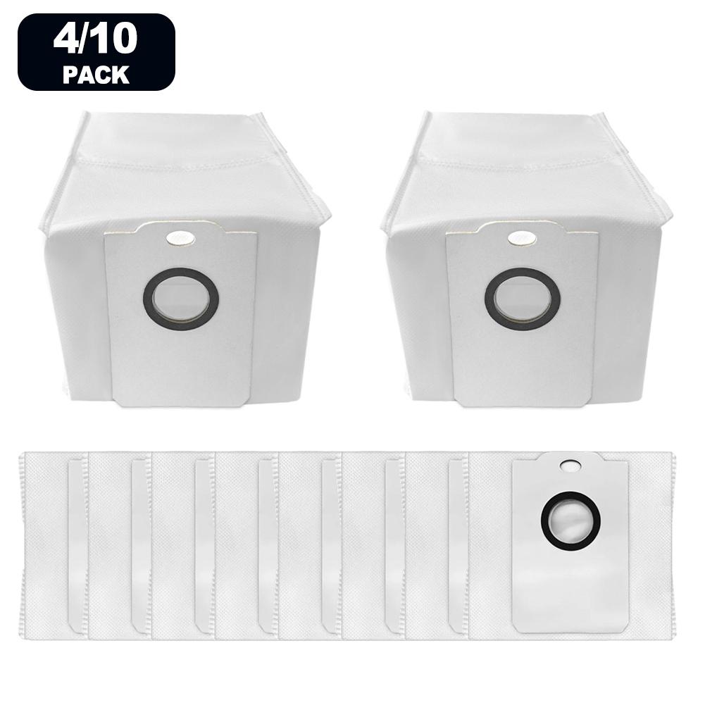 4/10pcs  Automatic Empty Dust Bags For MYBOT X9 PRO Robotic Vacuum Cleaner  Replacement Dust Bag Parts