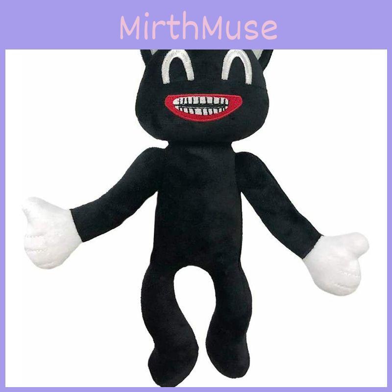Adorable Black Cartoon Cat Plush Toy Stuffed Doll Perfect For Halloween Decorations