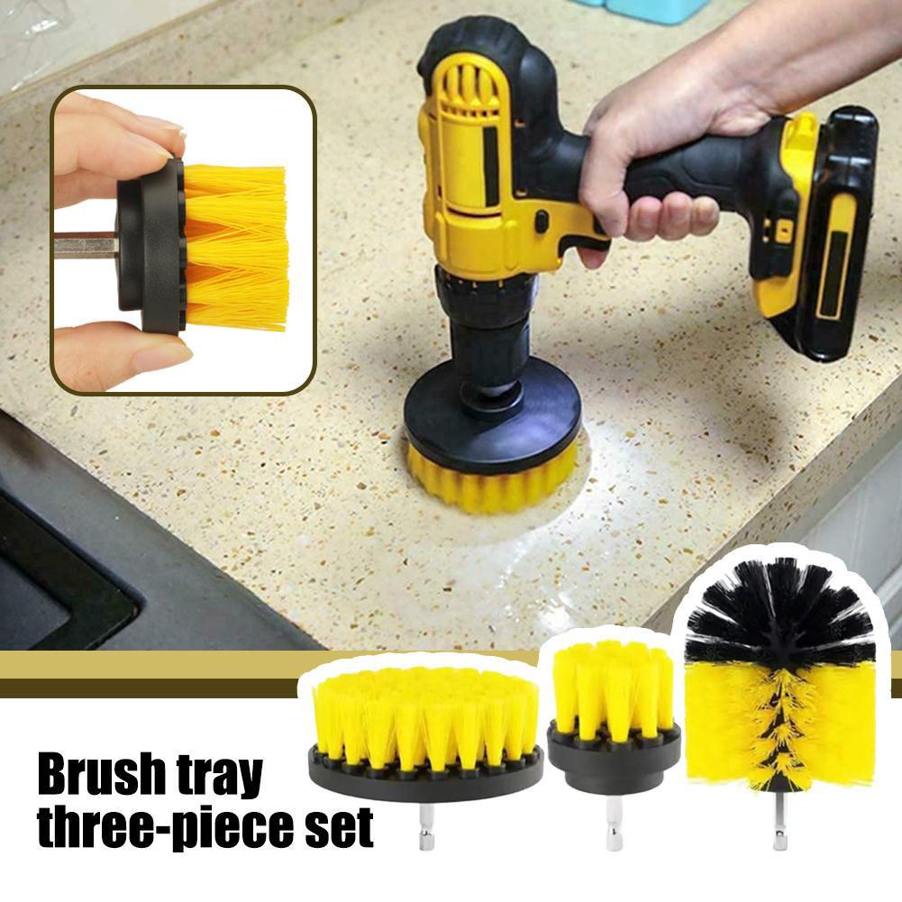 NEW Electric Scrubber Brush Drill Brush Kit Power Drills Scrubber Brush For Carpet Glass Car Tires Nylon Brushes 2/3.5/4 Inch