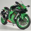 1/9 Kawasaki Ninja ZX-10R Hochleistungs-Superbike Legierungsmetall Druckgussmodell Motorrad Sound & Licht Hohe Simulation Sammeln