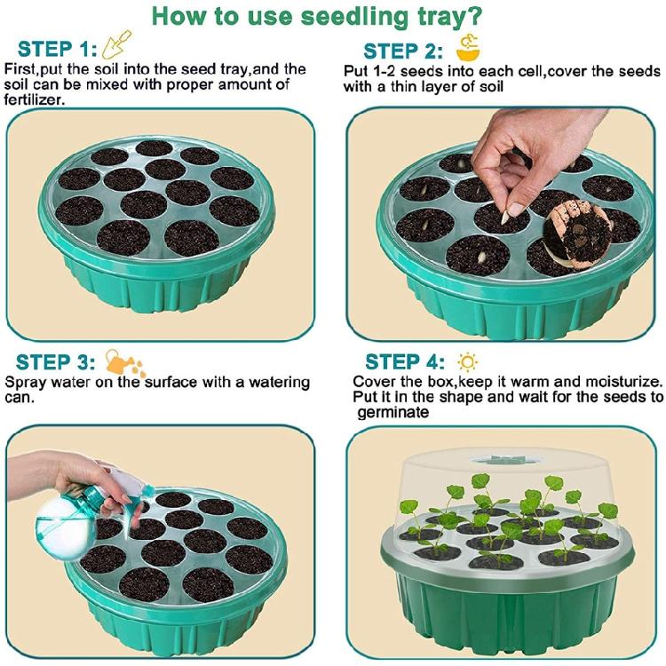 Growing Box Vegetable Sprout Hydroponic Tray Garden Supplies
