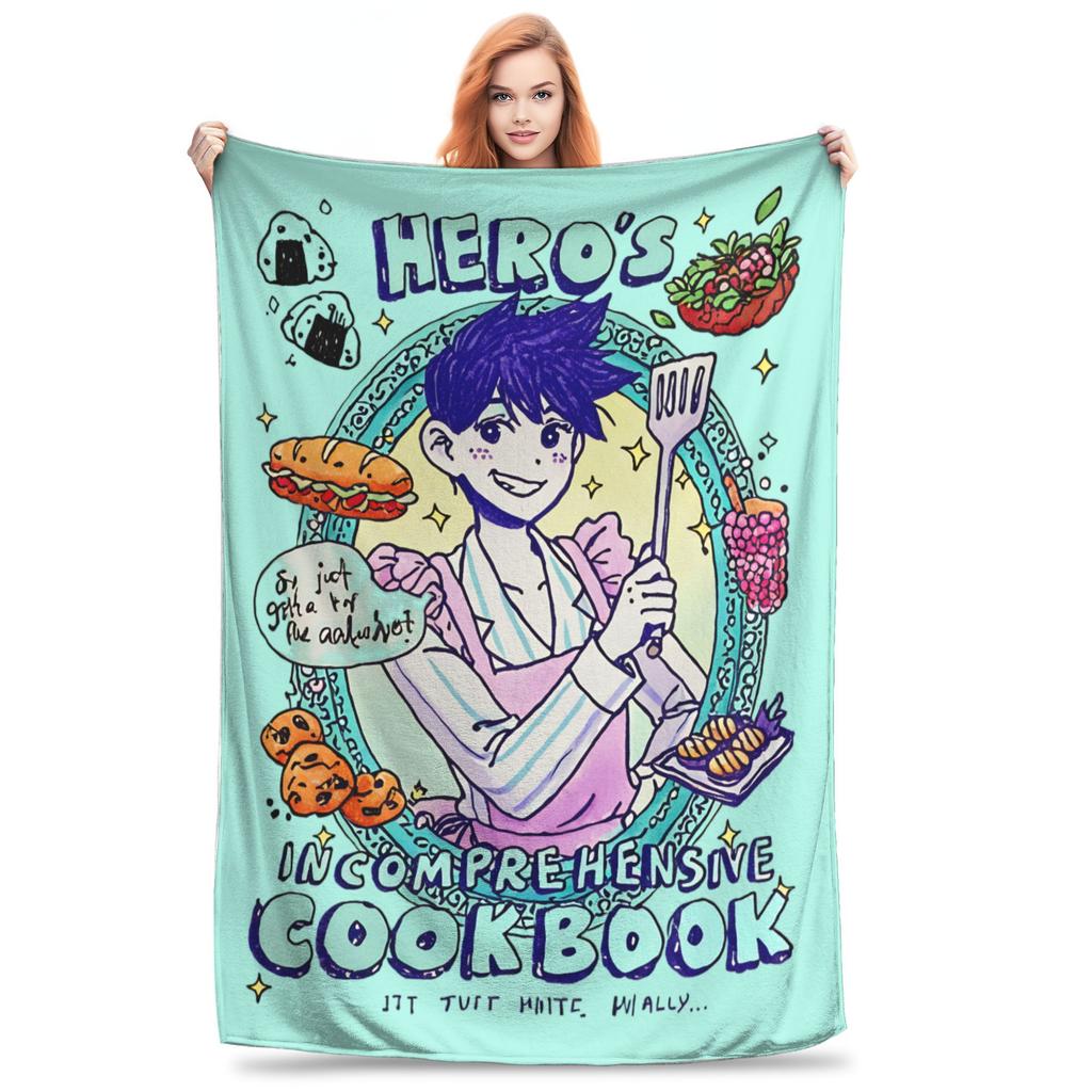 Anime Omori Game  Blanket Cover  Plush Throw Blanket Summer Air Conditioning Printed Lightweight Bedspreads,