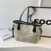 New Contrasting Color High-end Women's Bag Versatile Portable Shoulder Bag, Women's Commuting Large-capacity Tote Bag