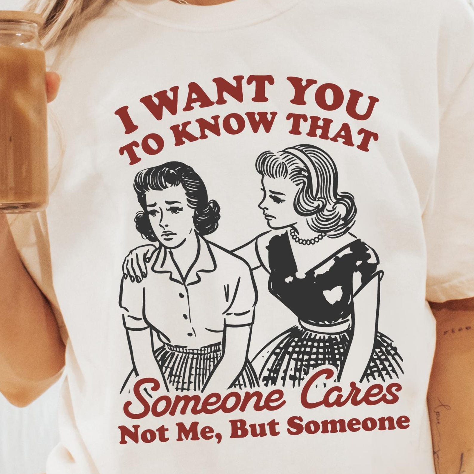 Someone Cares Not Me But Someone Comfort Colors® Shirt, Funny Mental Health Shirt, Women s Trendy Mental Health T-Shirt, Retro Graphic Tee 2XL