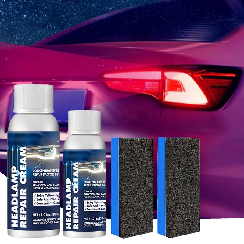 Auto Headlight Repair Cream Set Headlight Polisher For Cars Headlights Repairing Agent Automotive Cleaning Kit