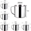 With Handle Stainless Steel Cup Supplies 1pc Water Coffee Tea Drinking