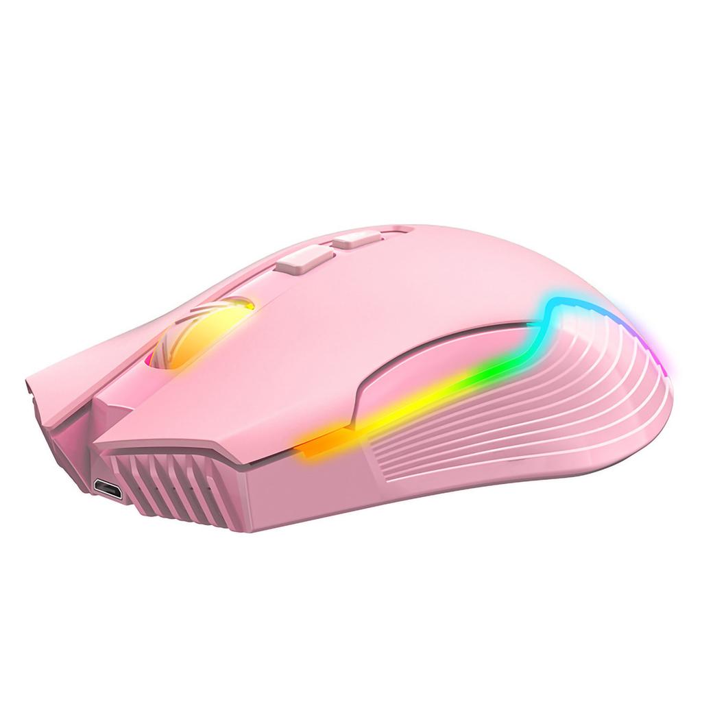 Wireless Mouse USB Rechargeable Ergonomic Wireless Gaming Mouse for Laptop PC Computer Black