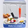 Small Handheld Mixer 3 Speed Mode Wireless Operation Foldable Storage Double Stainless Steel Whisks Attachments