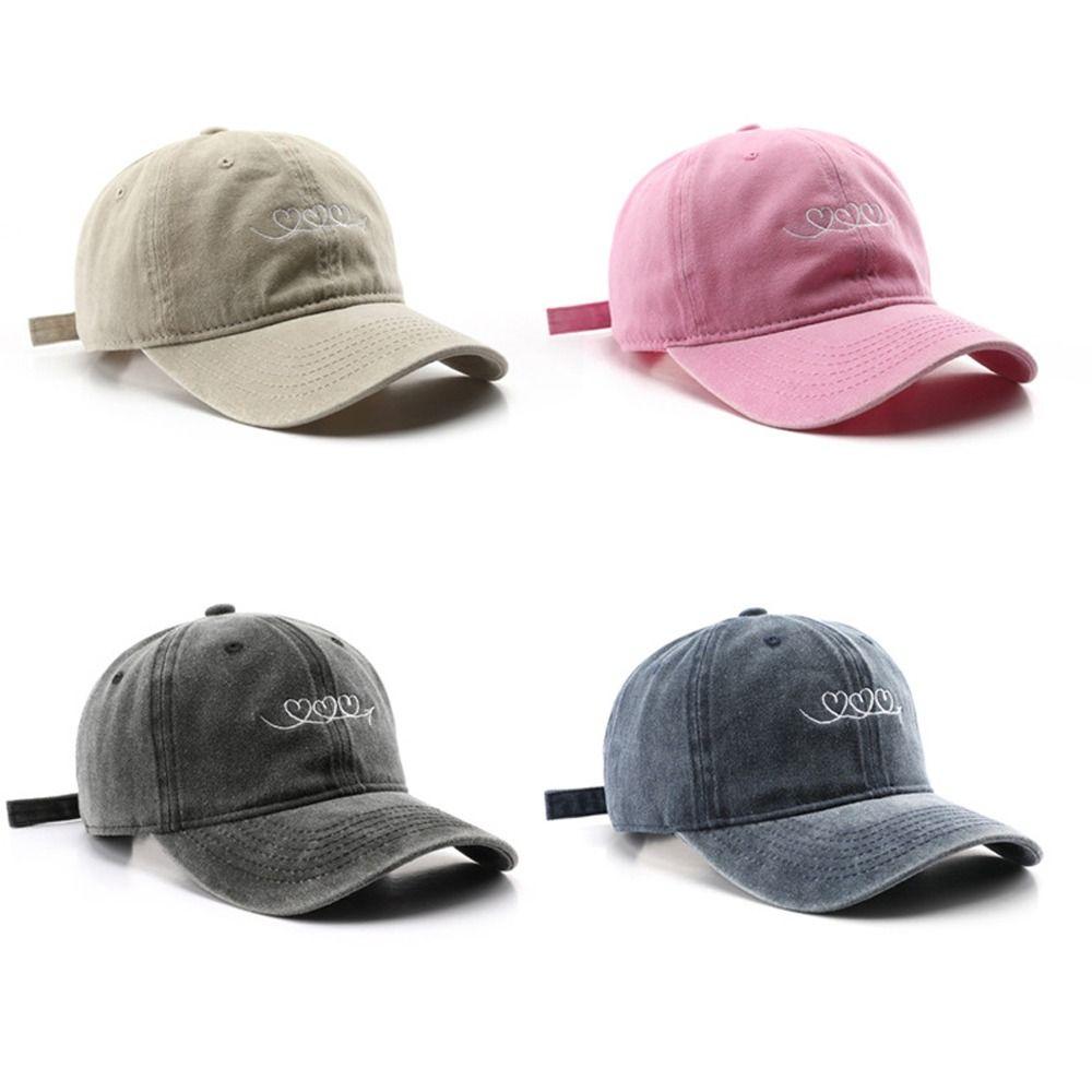 Retro Embroidery Baseball Cap Casual Duck Tongue Hat Fashion Sun Hat  Outdoor Sport