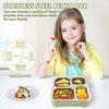 304 Stainless Steel Food Container with 3/4 Compartments Reusable Food Storage Container with Lid Lunch Boxes for School Office