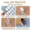 Clear Nail Display Tray 5/10 Slots Scratch Resistant Surfaces Optimal For Nail Salon Demonstration And Photography