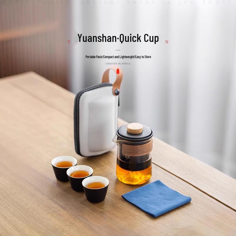 Yuzhuxun Nordic Glass Travel Tea Set