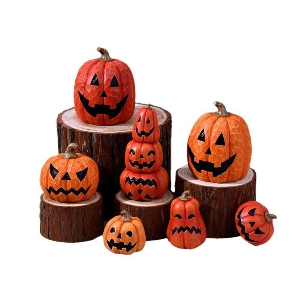 DIY Handmade Craft Halloween Pumpkin Model Resin Fake Pumpkins Model  Thanksgiving