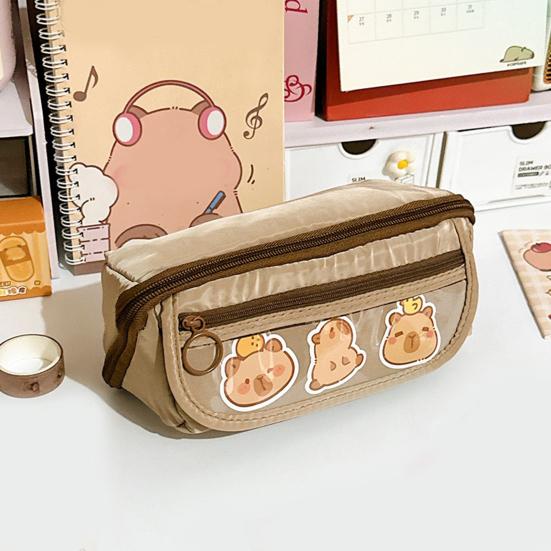 Yousheng Large Pencil Case, Wide Opening Pencil Pouch with Zipper, Multi-layer Aesthetic Pen Bag for Teens Girls Women, Portable Pen Holder for Office