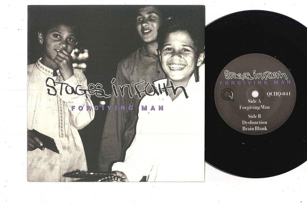 7inch Record STAGES IN FAITH - Forgiving Man QCHQ041 QUALITY CONTROL 2017 UK Rock Used