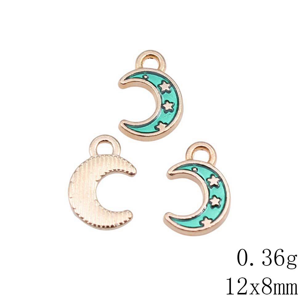 Mother's Day Charms For Nails Pentagram Moon Enamel Charms Pendant Art Supplies Pendant Accessories