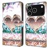For iPhone 17 Pro Case 3D Pattern PU Leather Wallet Phone Cover with Stand